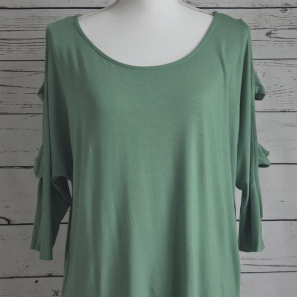 Ladder Sleeve Top - Picture 1 of 3
